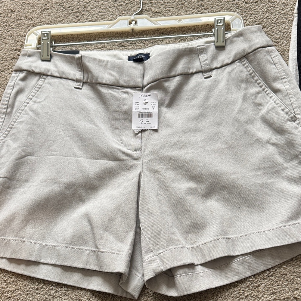 J. Crew Light Gray Chino Bermuda Shorts